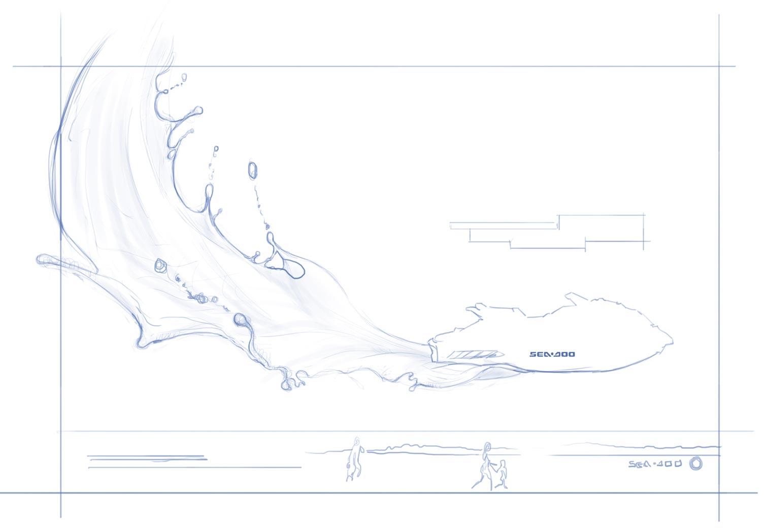 Sea-Doo Spark Paint Design sketch