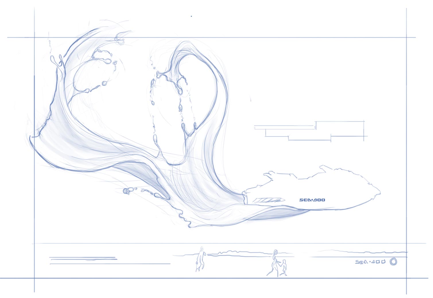 Sea-Doo Spark Paint Design sketch